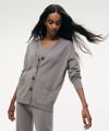 Naadam Cashmere Boyfriend Cardigan In Gray Taupe