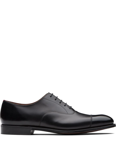 Church's Polished Binder Leather Consul 173 Oxford Shoes In Black