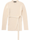 PROENZA SCHOULER BELTED BOUCLÉ JUMPER