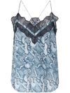 ZADIG & VOLTAIRE CHRISTO SNAKE-PRINT CAMISOLE TOP