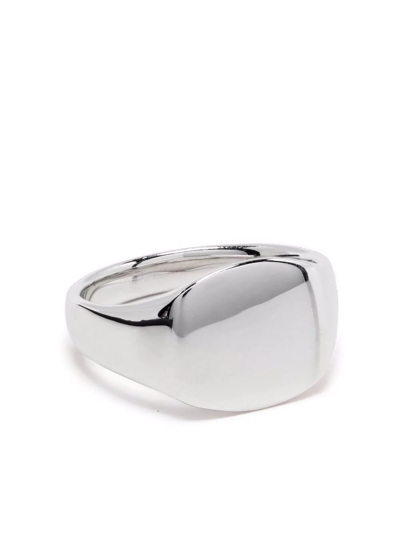 Tom Wood Square Face Signet Ring In Silber