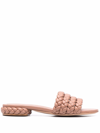 GIANVITO ROSSI SANDALS WITH BRAIDED STRAP