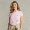 Ralph Lauren Cotton Crewneck Tee In Carmel Pink