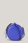 Ganni Round Crossbody Logo Bag Dazzling Blue One Size
