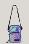 Ganni Mini Quilted Recycled Polyester Crossbody In Rainbow