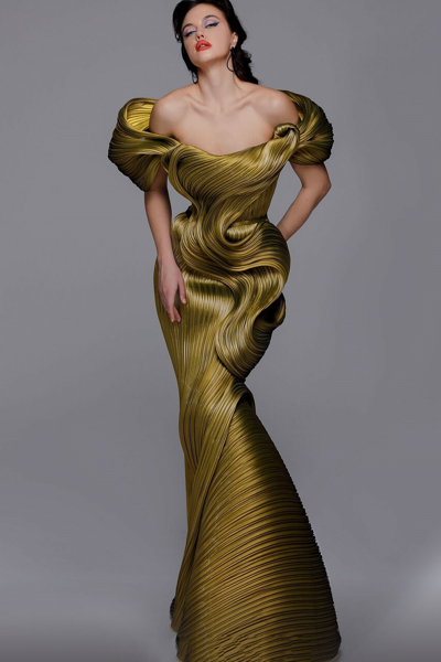 Fouad Sarkis Textured Gown