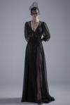Gatti Nolli By Marwan Black Dot Print Gown