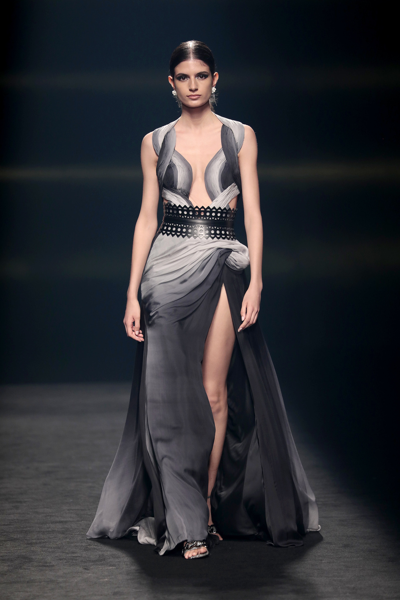 Isabel Sanchis Edolo Gown In Gray