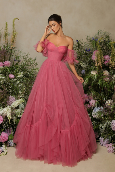 Tarik Ediz Soleil Tulle Gown