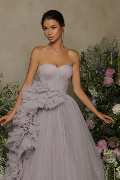 Tarik Ediz Jemma Strapless Gown