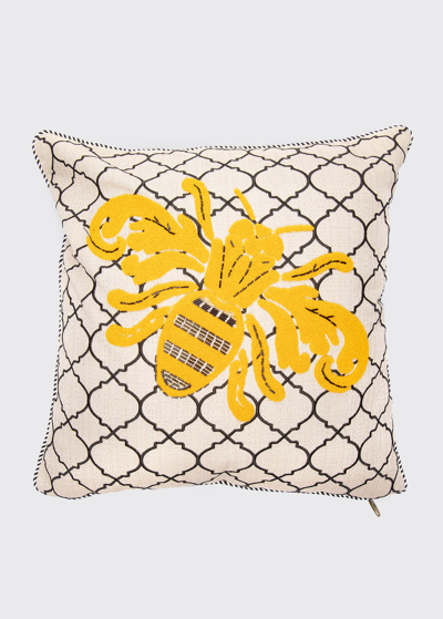 Mackenzie-childs Queen Bee Outdoor Pillow