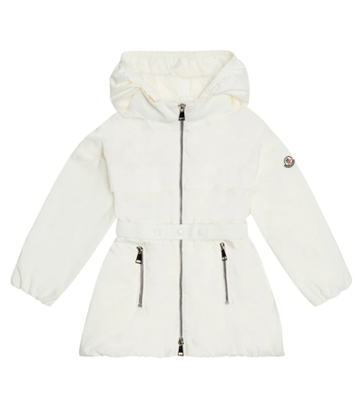 Moncler Babies' Aresine连帽派克大衣 In White
