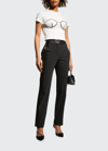 Area Crystal-embellished Stretch-jersey Top In White