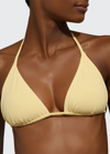 Eres Mouna Triangle Bikini Top In Noir