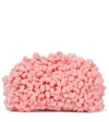 Bottega Veneta Mini Pouch Mop Chenille Crossbody Bag In Pink