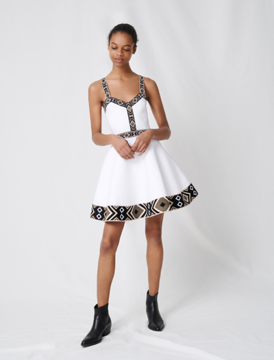 balmain knitted midi dress Balmain Lace-up Long Sleeve Midi Sweater Dress