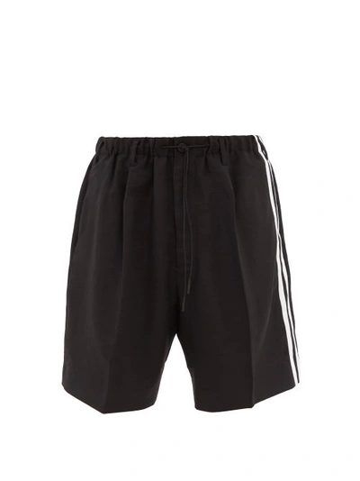 Y-3 Side Stripe Drawstring Shorts In Black