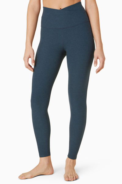 Beyond Yoga Spacedye At Your Leisure High Waisted Midi Legging In Navy