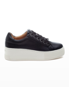 Jslides Maya Nubuck Suede Sneakers In White Leather