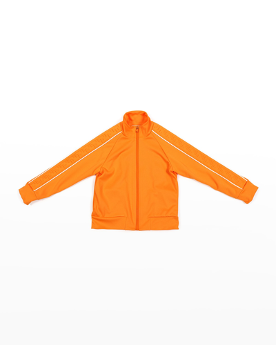 Fendi Kid's Zip-up 3d Track Jacket In F0tx8 Orange