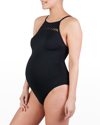 Cache Coeur Maternity Brisbane One-piece Swimsuit In Black