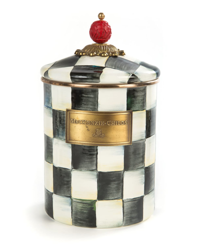 MACKENZIE-CHILDS COURTLY CHECK MEDIUM CANISTER