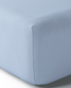 Anne De Solene Vexin 200 Thread-count Queen Fitted Sheet In Azur