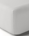 Anne De Solene Vexin 200 Thread-count Queen Fitted Sheet In Turterelle