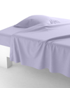 Anne De Solene Vexin 200 Thread-count King Flat Sheet In Iris