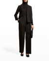 THE ROW BRENTWOOD CREPE TAILORED JACKET