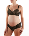Cache Coeur Maternity Iris Lace Nursing Bra In Black