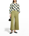 Masai Piana Jersey Trousers In Olivine Solid
