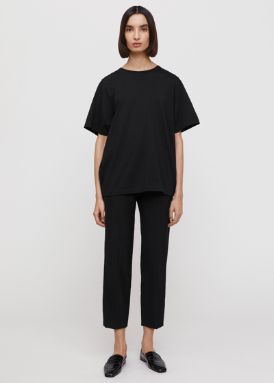 TOTÊME OVERSIZED COTTON TEE BLACK