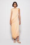 Roxi Draped Jersey Dress Roxi Draped Dress In Rattan