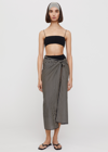 Totême Smocked Bikini Top Black In Black