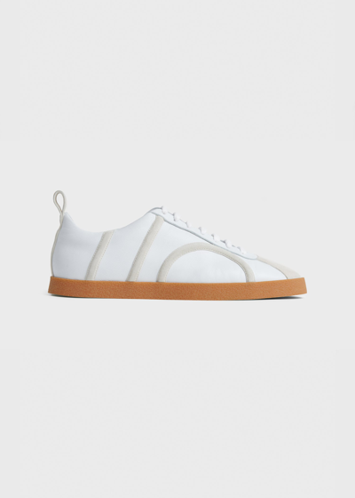 TOTÊME THE LEATHER SNEAKER OFF-WHITE