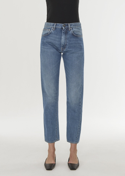 TOTÊME TWISTED SEAM DENIM WASHED BLUE