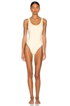 Fe Noel Classic One Piece Swimsuit In Bone