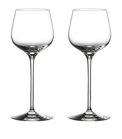 Waterford Elegance Optic Crystal Dessert Wine Glasses Set Of Two In Clear