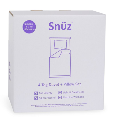 Snüz 4.0 Tog Duvet And Pillow Cot Set In White
