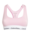 Calvin Klein Modern Cotton Racerback Bralette In Blush