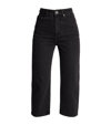 SELF-PORTRAIT HIGH-RISE CROPPED STRAIGHT JEANS