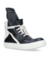 RICK OWENS LEATHER GEOBASKET HIGH-TOP trainers