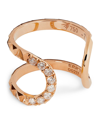 ALESSA ROSE GOLD AND DIAMOND ERUPTION LARGE CONNECT RING