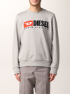 Diesel Sweatshirt S-ginn-div  With Logo In Grey