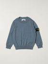 Stone Island Kids' Cotton Jumper In Blue 1