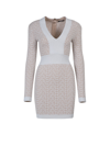 BALMAIN BALMAIN MONOGRAM KNITTED DRESS