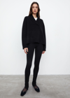 Totême Zip Leggings Black In Black