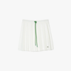 LACOSTE LIVE LACOSTE WOMEN’S LIVE HERITAGE SHORT PLEATED DRAWSTRING SKIRT - 36