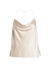 Cami Nyc Fran Bias-cut Silk Cami In Bone